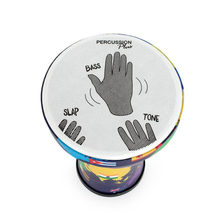 Percussion Plus World Slap Djembe 6 x 6" pack - pre - tuned - Ev - Entz Music