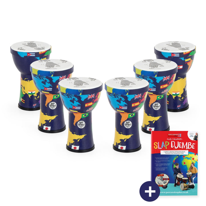 Percussion Plus World Slap Djembe 6 x 6" pack - pre - tuned - Ev - Entz Music