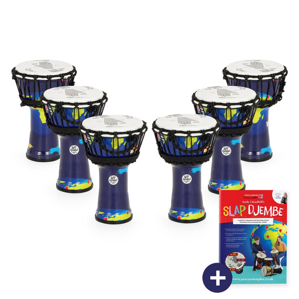 Percussion Plus World Slap Djembe 6 x 7" pack - rope tuned - Ev - Entz Music