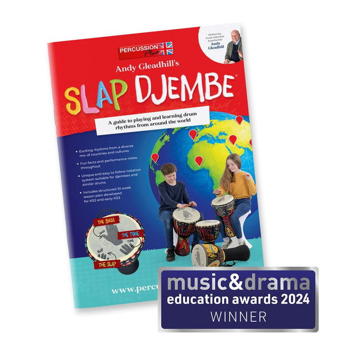 Percussion Plus World Slap Djembe Rope Tuned Education Packs for KS3 & KS4 - 12 and 16 Player Options | 2024 Edition with Andy Gleadhillâ€™s Slap Djembe Book - Ev - Entz Music