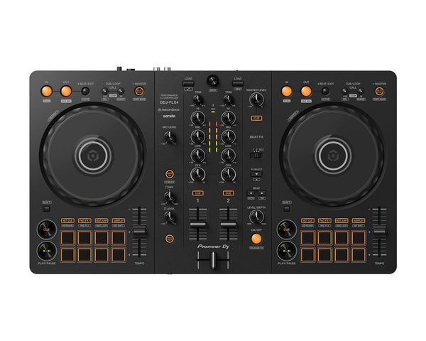 Pioneer DDJ - FLX4 2 - Channel DJ Controller for rekordbox and Serato DJ Pro - Ev - Entz Music