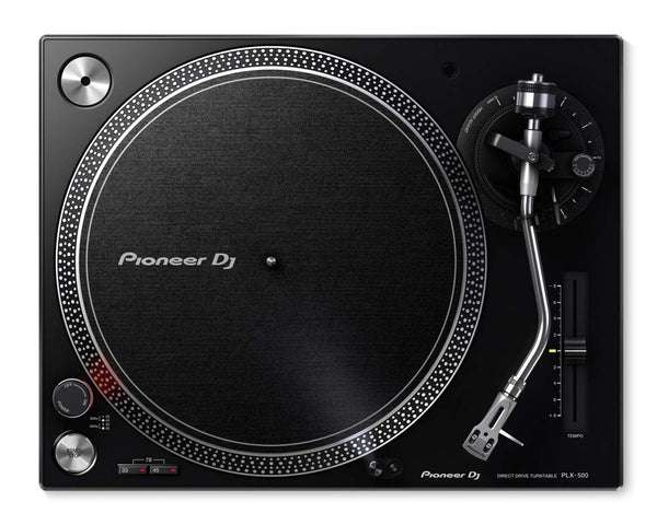 Pioneer PLX - 500 BLACK PRO DJ Hi Torq S - Tonearm Direct Drive Turntable - Ev - Entz Music