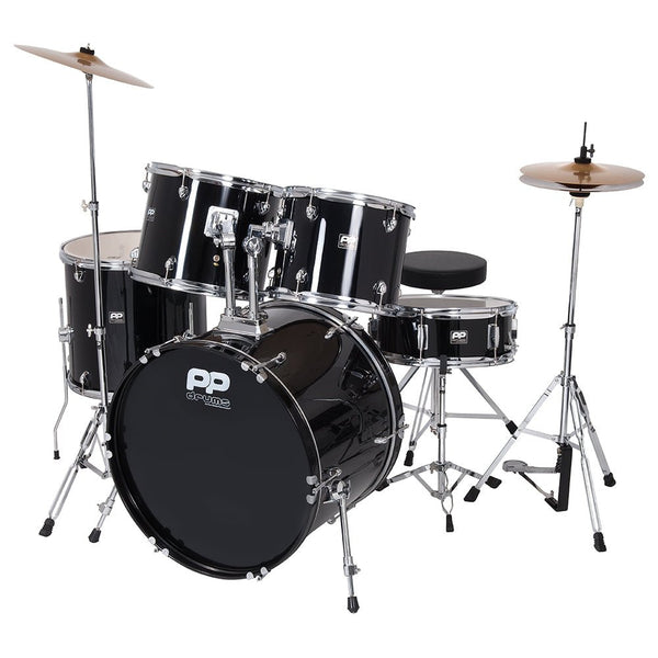 PP Drums Full Size 5 Piece Drum Kit - Ev - Entz Music