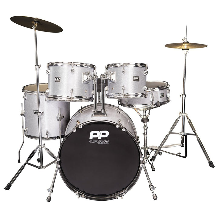 PP Drums Full Size 5 Piece Drum Kit - Ev - Entz Music