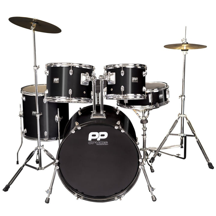 PP Drums Full Size 5 Piece Drum Kit - Ev - Entz Music