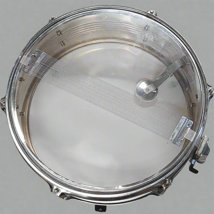 Pre - owned 14" x 5" Metal Snare Drum with Internal Dampener - Ev - Entz Music