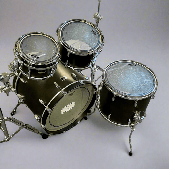 Pre - Owned Gretsch Renown Drum Kit - Satin Black | 10x7, 12x8, 16x14, 22x18 - Ev - Entz Music