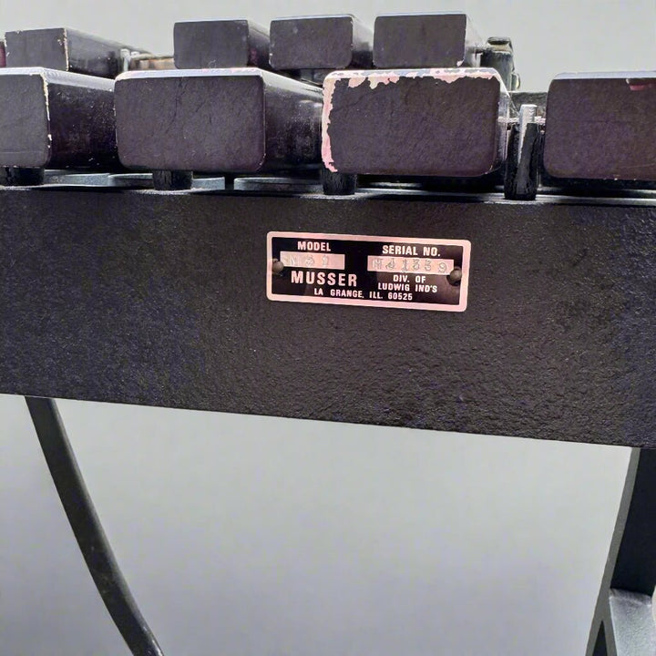 Pre - Owned Musser M51 3.5 - Octave Xylophone – Ex - Military, Kelon Bars, Folding Legs - Ev - Entz Music