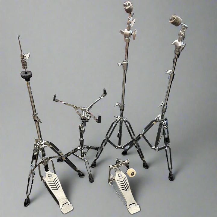 Pre - Owned Yamaha HW680W Double - Braced Drum Hardware Set with Chain - Drive Pedal – Lightweight & Reliable Support (JHW680W) - Ev - Entz Music
