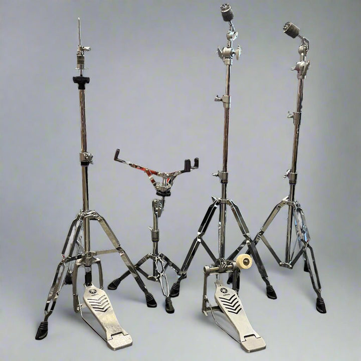 Pre - Owned Yamaha HW680W Double - Braced Drum Hardware Set with Chain - Drive Pedal – Lightweight & Reliable Support (JHW680W) - Ev - Entz Music