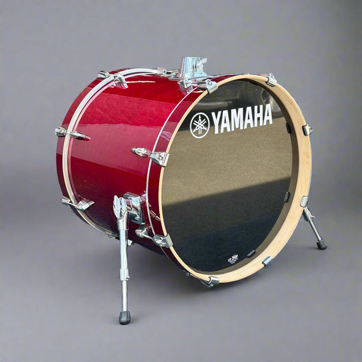 Pre - Owned Yamaha Stage Custom Drum Kit – Cranberry Red Birch 5 - Piece Shell Pack - 20" Bass Drum - Ev - Entz Music