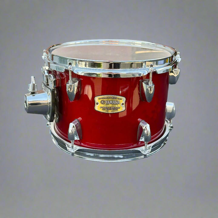 Pre - Owned Yamaha Stage Custom Drum Kit – Cranberry Red Birch 5 - Piece Shell Pack - 20" Bass Drum - Ev - Entz Music