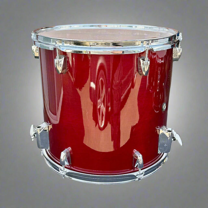 Pre - Owned Yamaha Stage Custom Drum Kit – Cranberry Red Birch 5 - Piece Shell Pack - 20" Bass Drum - Ev - Entz Music