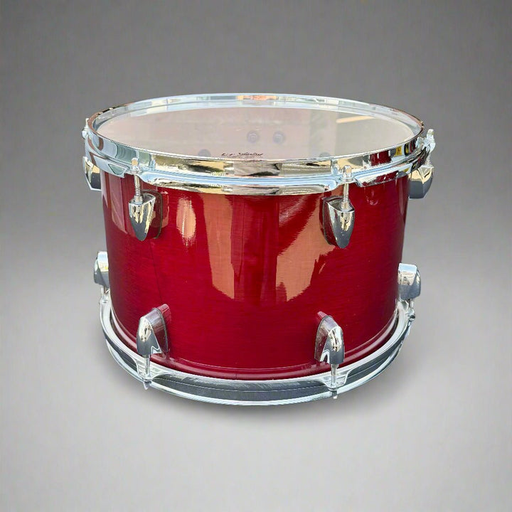 Pre - Owned Yamaha Stage Custom Drum Kit – Cranberry Red Birch 5 - Piece Shell Pack - 20" Bass Drum - Ev - Entz Music