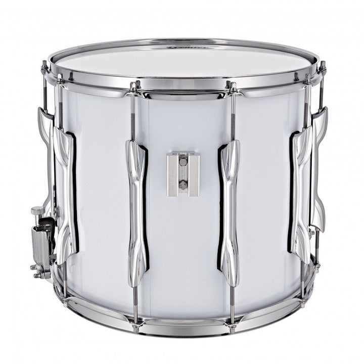Premier Marching Parade 14" x 12" Snare Drum – White with 6 - Ply Poplar Shell and Chrome Hardware - Ev - Entz Music