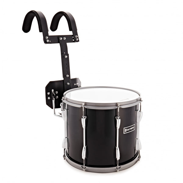 Olympic Marching 14" x 12" Drum Corps Tenor Drum, Black