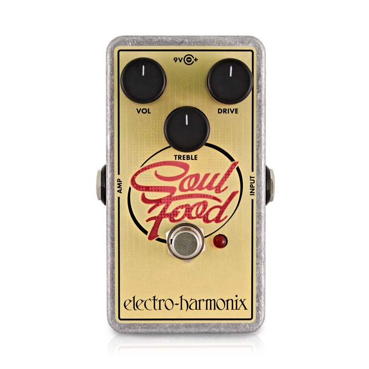 Electro-Harmonix Soul Food overdrive pedal front view

