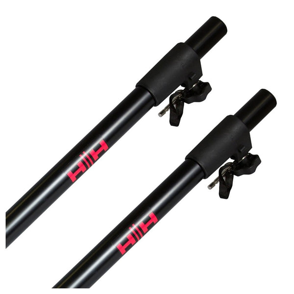 HH Electronics HH-PS200B Speaker Pole Stands, Pair, Black - Adjustable and Sturdy