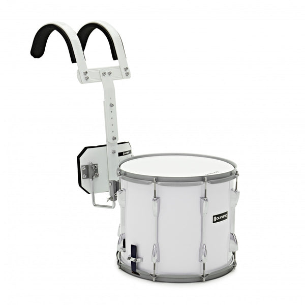 Olympic Marching 14" x 12" Drum Corps Snare Drum, White