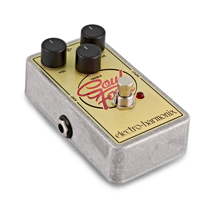 Soul Food pedal with Volume, Drive, Treble controls

