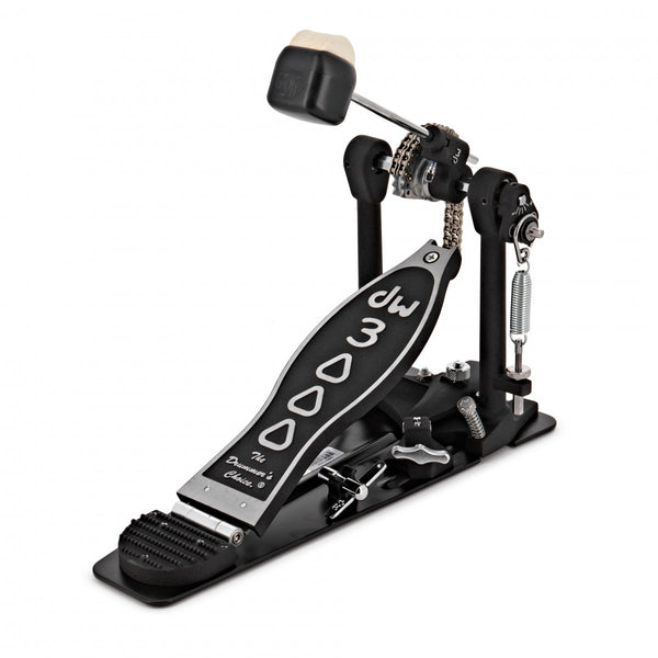 DW 3000 Series Single Kick Drum Pedal - Adjustable, Durable with 2-Way Beater