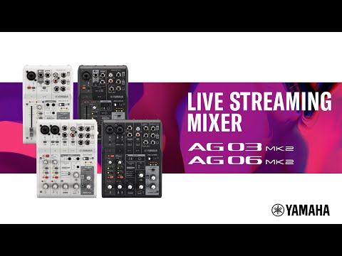 Yamaha AG06MK2 Live Streaming Console Video