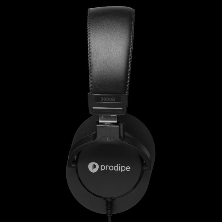 Prodipe 3000B Studio Headphones – Closed - Back, Professional Monitoring Headphones in Black (SKU: 3000B) - Ev - Entz Music