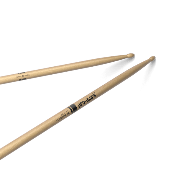 Promark Classic Forward 7A Hickory Drumstick, Oval Wood Tip - Ev - Entz Music