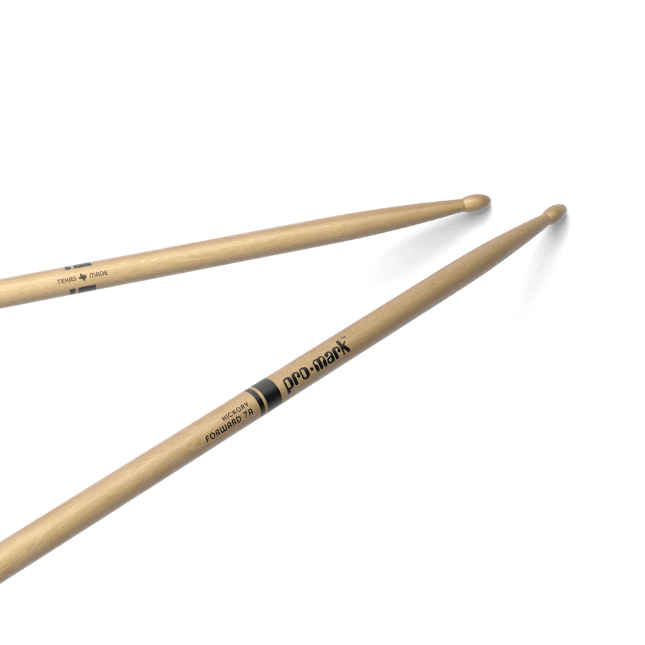 Promark Classic Forward 7A Hickory Drumstick, Oval Wood Tip - Ev - Entz Music