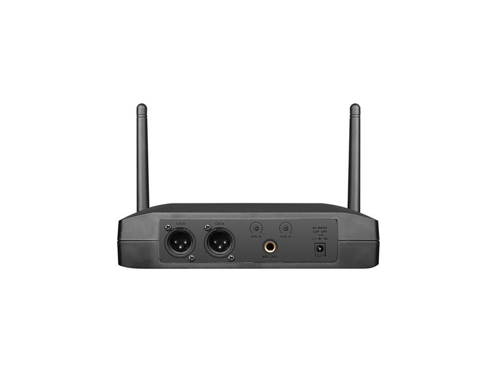 Q - Audio QWM 11 v2 Dual UHF Wireless Microphone System - Fixed Frequency Handheld Set - Ev - Entz Music