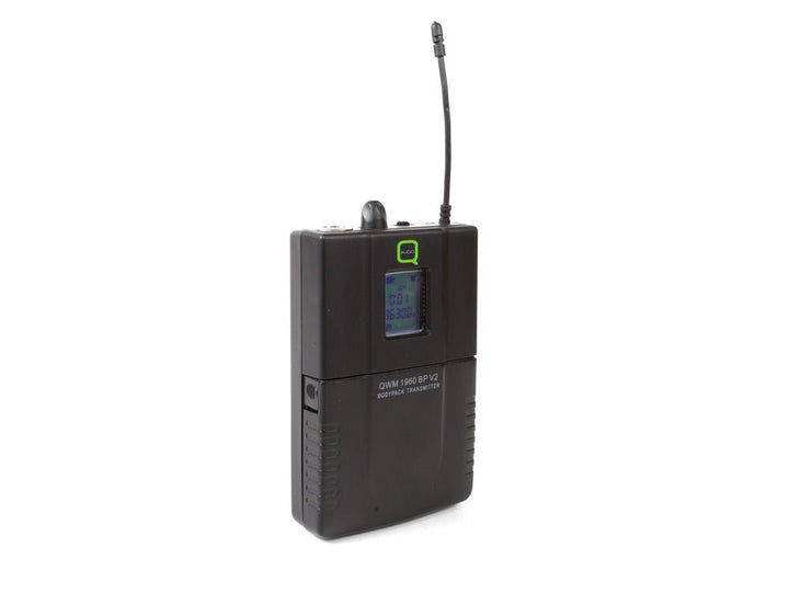 Q - Audio QWM 1960 TB V2 UHF Bodypack Transmitter (SJ Connection) - 863 - 865 MHz & 606 - 614 MHz - Ev - Entz Music