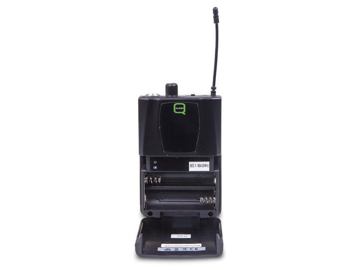 Q - Audio UHF Bodypack Transmitter for QWM 1950 Microphone System - 606 - 614 MHz & 863 - 865 MHz - Ev - Entz Music