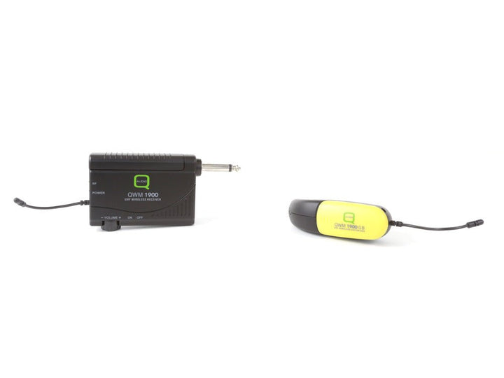 Q - Audio UHF Guitar Wireless Microphone System - 863 - 865 MHz Single - Channel (Model QWM 1900 GB) - Ev - Entz Music
