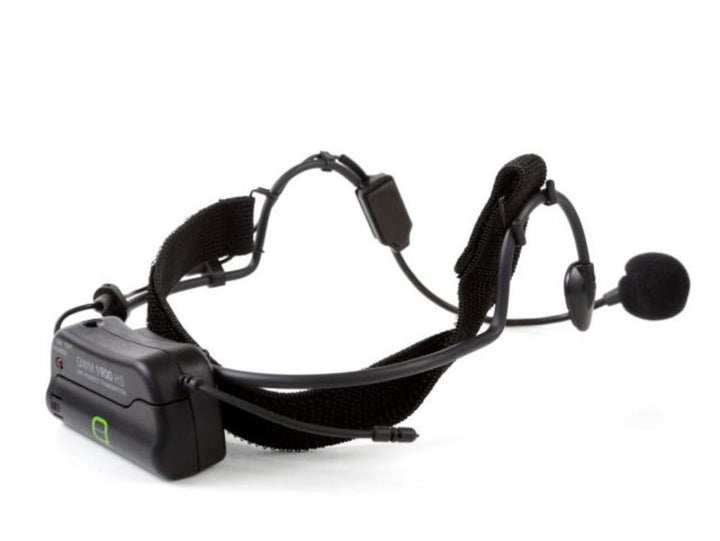 Q - Audio UHF Headworn Wireless Microphone System - 863 - 865 MHz Single - Channel with Flexible Aerobic Headset (Model QWM 1900 HS) - Ev - Entz Music