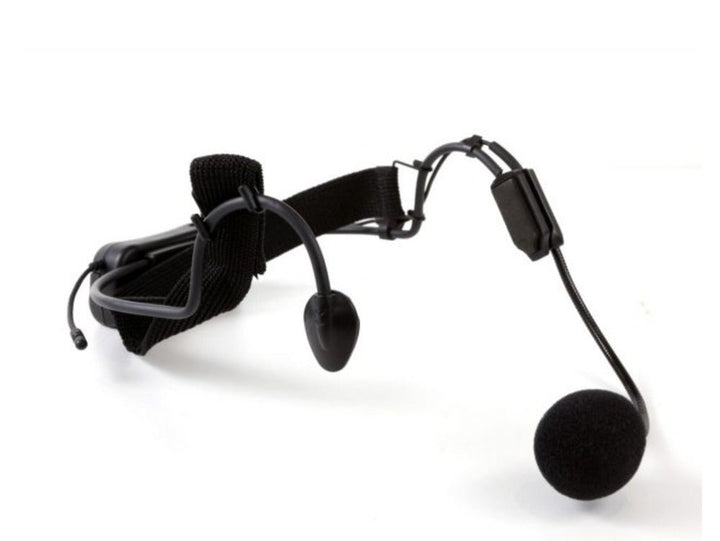 Q - Audio UHF Headworn Wireless Microphone System - 863 - 865 MHz Single - Channel with Flexible Aerobic Headset (Model QWM 1900 HS) - Ev - Entz Music