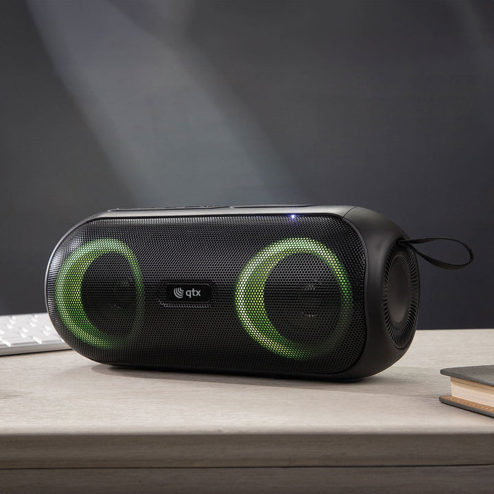 QTX PartyPod: Bluetooth Speaker with LED Light Show - Ev - Entz Music