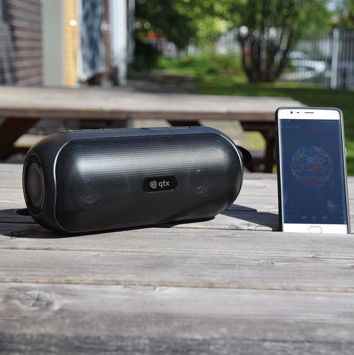 QTX PartyPod: Bluetooth Speaker with LED Light Show - Ev - Entz Music