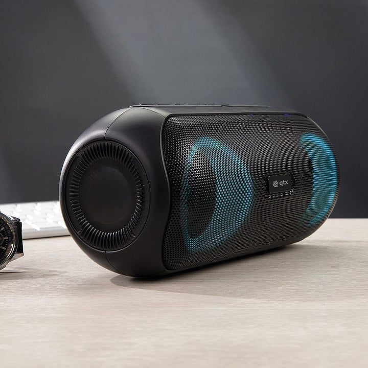 QTX PartyPod: Bluetooth Speaker with LED Light Show - Ev - Entz Music