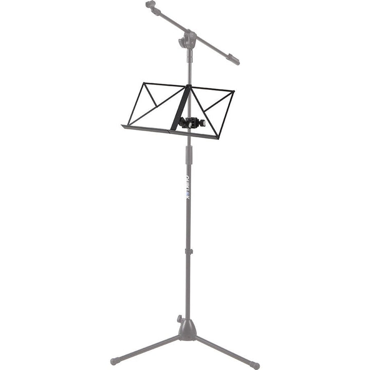 Quik Lok MUS003 Foldable Music Stand with Clamp – Compact, Durable, and Easy to Transport for Musicians - Ev - Entz Music