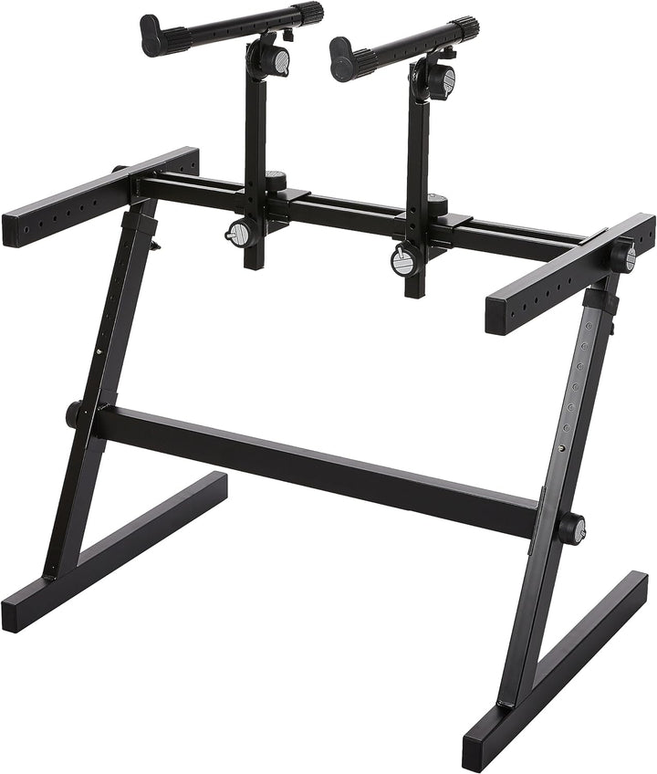 Quik - Lok Z/726 Double Tier Height Adjustable Z - Style Keyboard Stand - Ev - Entz Music