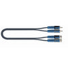 Quiklok Rok Solid 2m 2 Male Phono - 2 Female Phono Cable Extender - Ev - Entz Music