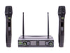 Q-Audio QWM 1950 HH UHF Dual Channel Antenna Diversity Wireless Microphone System - Multiple Frequencies