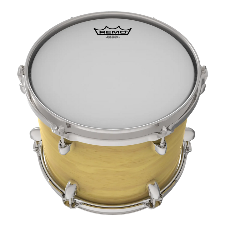 Remo Emperor Smooth White Drumhead â€“ Durable 2 - Ply Head with Focused Midrange Tone - Ev - Entz Music