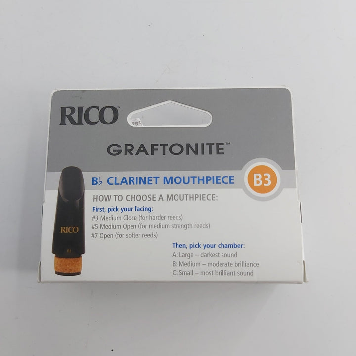 Rico Graftonite Bb Clarinet Mouthpiece B3 - Ev - Entz Music