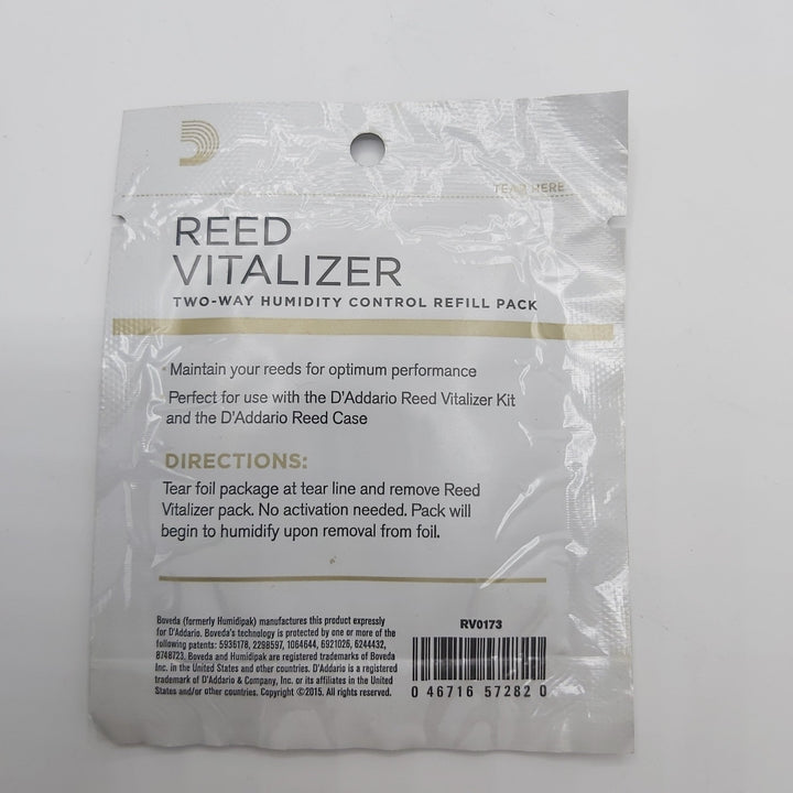 Rico Reed Vitalizer Humidity Control Single Refill Pack 72 - Ev - Entz Music