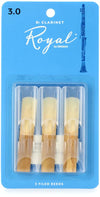 Rico Royal RCB0330 Blue 3 Reed Pack Strength 3 Bb Clarinet - Ev - Entz Music
