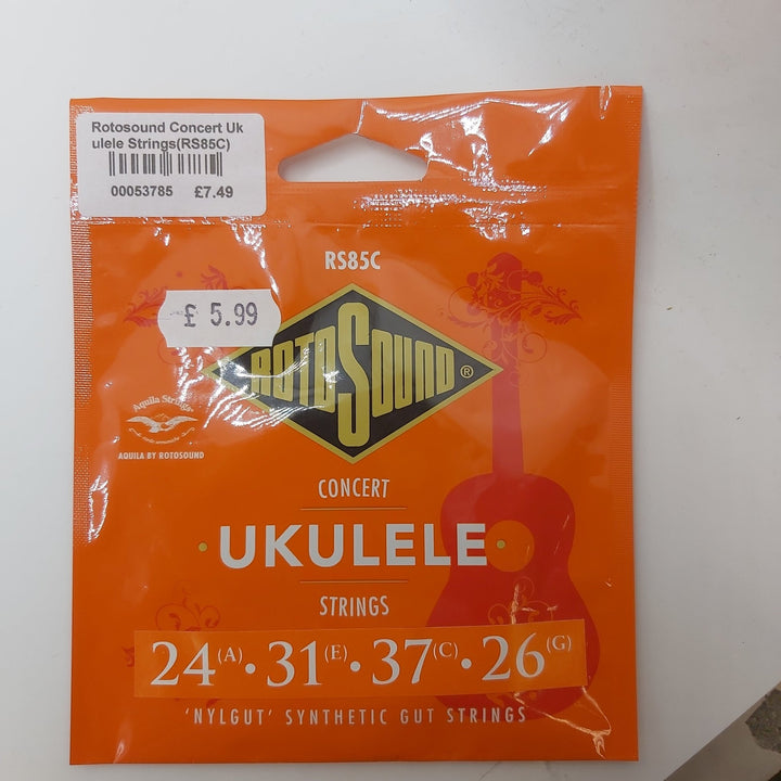 Rotosound Concert Ukulele Strings RS85C - Ev - Entz Music