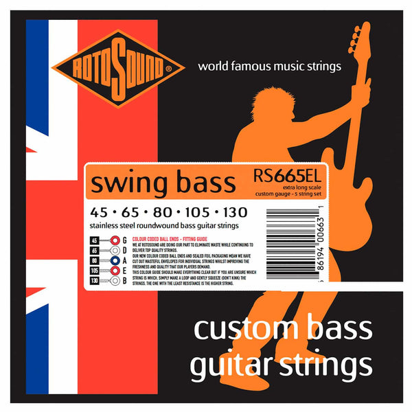 Rotosound RS665EL Extra Long Scale Bass 5 String Set