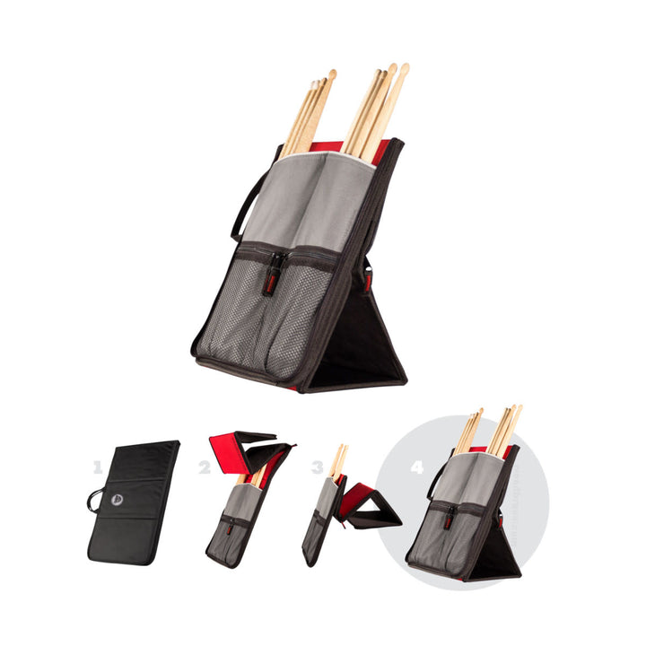 Sabian Stick Flip Stick Bag (SSF12) – Zipped and closed, showing storage capacity