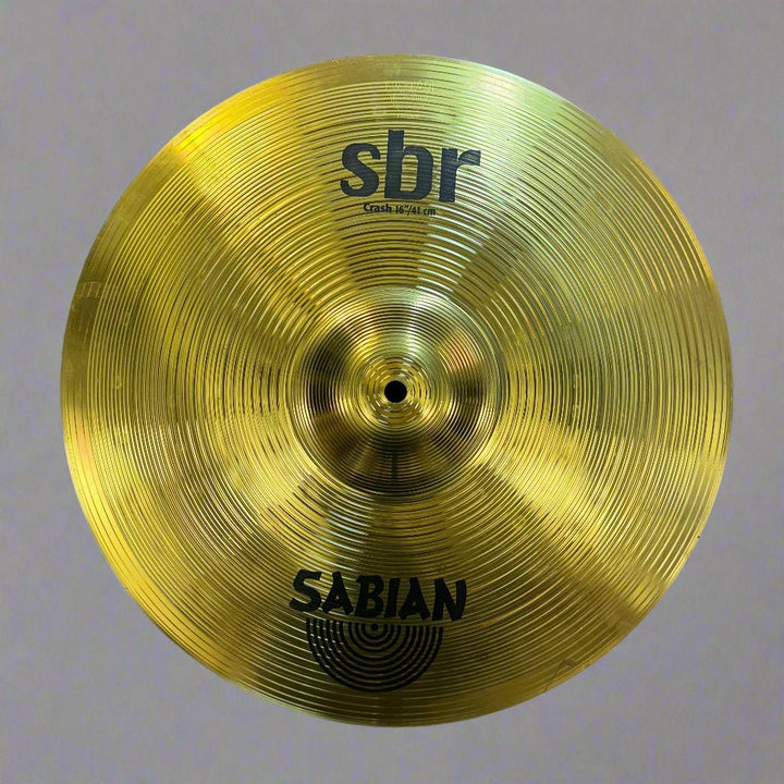 Sabian SBR Cymbal Set "“ 14" Hi - Hats, 16" Crash, 20" Ride "“ Pre - Owned Brass Cymbals - Ev - Entz Music